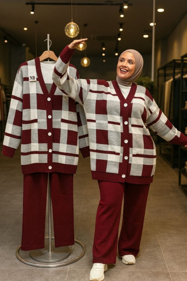 أنسومبل ثلاث قطع من الصوف الممتاز والفخم