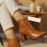 (bottines talon croco (tel:ec38