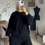 ensemble oversize jacquard (al56)