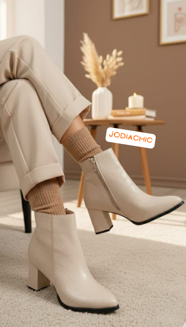 (bottines talon croco (tel:ec38