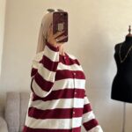 ensemble rayé avec jupe plissée – ref/b91