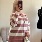 ensemble rayé avec jupe plissée – ref/b91