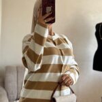 ensemble rayé avec jupe plissée – ref/b91