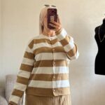 ensemble rayé avec jupe plissée – ref/b91