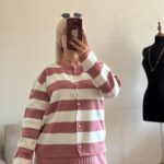 ensemble rayé avec jupe plissée – ref/b91