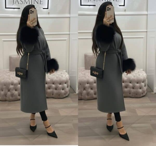 manteau + fourrure en cachemire – ref/b90