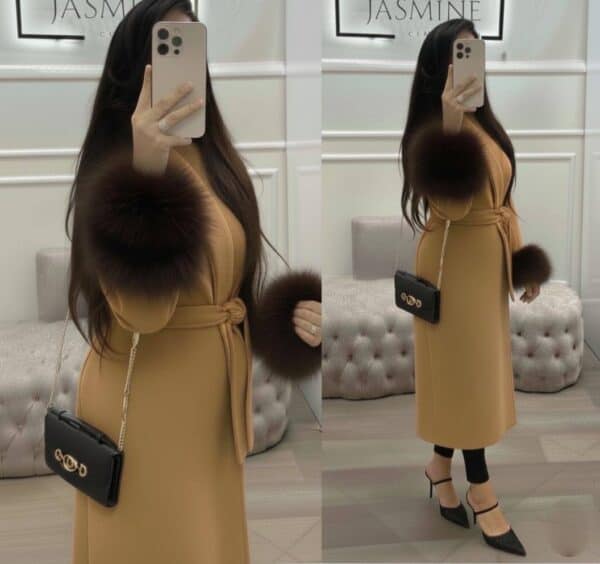 manteau + fourrure en cachemire – ref/b90