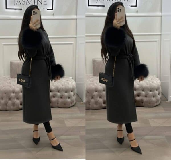 manteau + fourrure en cachemire – ref/b90