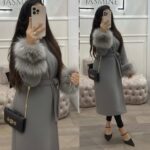 manteau + fourrure en cachemire – ref/b90